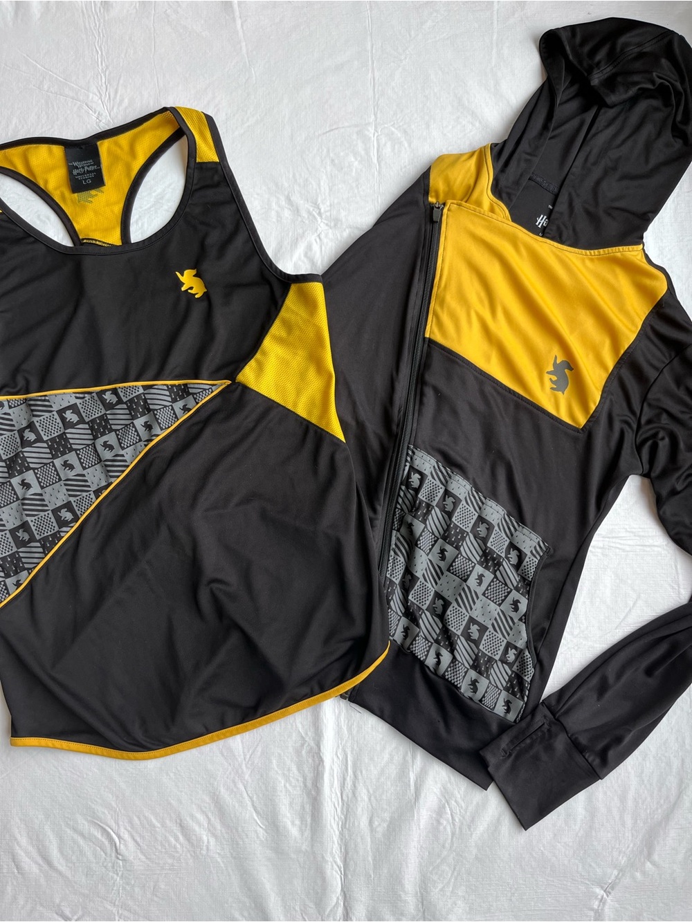 Universal Studios Harry Potter Hufflepuff Zip Jacket & Tank Top